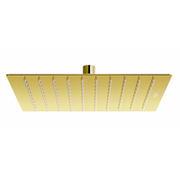 Sprchová dažďová hlavica MAXMAX MEXEN SLIM - štvorcová - 25x25 cm - zlatá, 79125-50