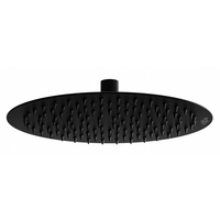 Sprchová dažďová hlavica MAXMAX MEXEN SLIM - guľatá - 25 cm - čierna, 79225-70