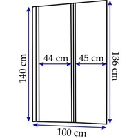 Vaňová zástena MAXMAX Rea AGAT 2 - 100x140 cm