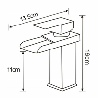 Umývadlová batéria MAXMAX MEXEN HYDRA - čierna - nízka, 744900-70