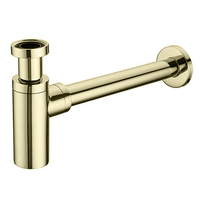 Umývadlový sifón s click/clack zátkou CALANI - univerzálny - svetlo zlatý