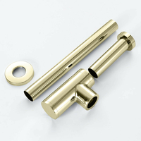 Umývadlový sifón s click/clack zátkou CALANI - univerzálny - svetlo zlatý