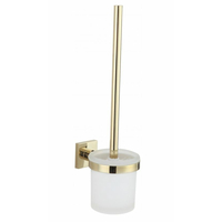 Závesná WC kefa MAXMAX MEXEN RUFO - kov/sklo - zlatá, 7050950-50