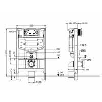 WC modul Mexen Fenix XS-U - nízky - tlačidlo zhora, 60850