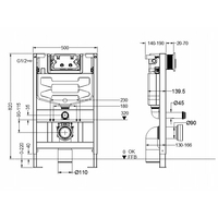 WC modul Mexen Fenix XS-F - nízky - tlačidlo vpredu, 60800