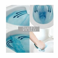 Závesné WC ELIS RIMLESS - biele + Duroplast sedátko slim