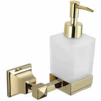 Závesný dávkovač mydla MAXMAX MEXEN DALIA s pumpičkou - kov/sklo - zlatý, 70173388-50