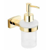 Závesný dávkovač mydla MAXMAX MEXEN ZOJA s pumpičkou - kov/sklo - zlatý, 70191388-50