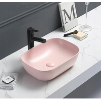 Keramické umývadlo RITA - ružové matné, 21084544