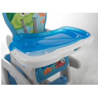 Detská jedálenská stolička TERI 3v1 - modrá