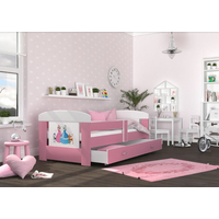 Detská posteľ so zásuvkou PHILIP - 140x80 cm - ružová / Frozen