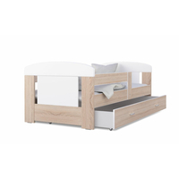 Detská posteľ so zásuvkou PHILIP - 140x80 cm - sonoma