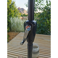 Záhradný slnečník ORLANDO 300 cm - s kĺbom - svetlo šedý