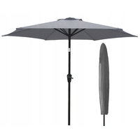 Záhradný slnečník ORLANDO 300 cm - s kĺbom - svetlo šedý