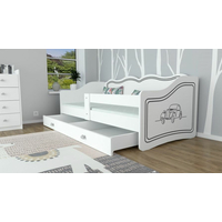 Detská posteľ so zásuvkou 160x80cm ROYAL - Autíčko