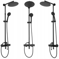 Sprchová súprava REA ALDI s výtokom do vane - čierna