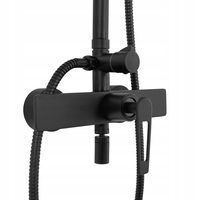 Sprchová súprava REA ALDI s výtokom do vane - čierna