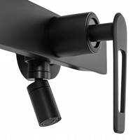 Sprchová súprava REA ALDI s výtokom do vane - čierna