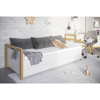 Detská posteľ/pohovka so zásuvkou VIKTOR - biela 180x80 cm