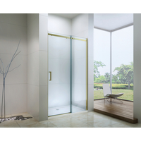 Sprchové dvere OMEGA 110 cm - zlaté - číre sklo