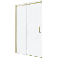 Sprchové dvere OMEGA 120 cm - zlaté - číre sklo