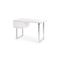 Písací stôl LOFT B30 biely - MDF/chróm