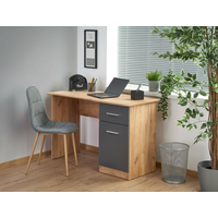 Písací stôl ELMO so zásuvkou - dub wotan/antracit