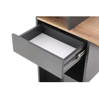 Písací stôl CONTI - dub wotan/ antracit
