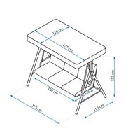 Zahradní houpačka HOLLYWOOD