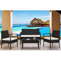 Záhradný ratanový nábytok JAMAICA set 4ks sivý