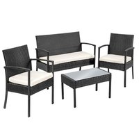 Záhradný ratanový nábytok JAMAICA set 4ks sivý