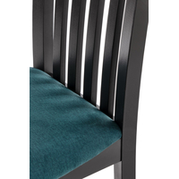 Jedálenská stolička GARY - čierna/tmavo zelená