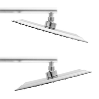Sprchová dažďová hlavica YOKA SLIM - hranatá - 25 cm - chrómová