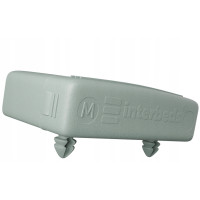 Detská vyvýšená posteľ s písacím stolom a skriňou MAXÍK 4 bielo-modrá - 200x80 cm + matrac ZADARMO