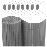 Clona na plot - imitácia bambusu - 180x500 cm svetlo šedá