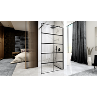 Sprchová zástena MAXMAX Rea BLER-1 80 cm - čierna