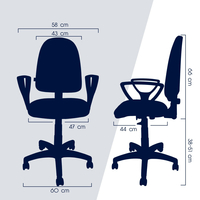 Detská otočná stolička BRANDON - FUTBAL červená