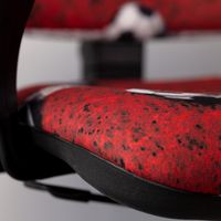 Detská otočná stolička BRANDON - FUTBAL červená