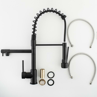 Kuchynská batéria WIKI s 2 výtokmi - čierna