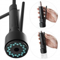 Kuchynská batéria WIKI s 2 výtokmi - čierna