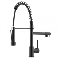 Kuchynská batéria WIKI s 2 výtokmi - čierna