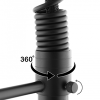 Kuchynská batéria WIKI s 2 výtokmi - čierna