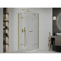 Sprchový kút MAXMAX ROMA DUO 90x100 cm - zlatý