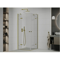 Sprchový kút MAXMAX ROMA DUO 110x80 cm - zlatý
