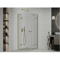 Sprchový kút MAXMAX ROMA DUO 100x100 cm - zlatý