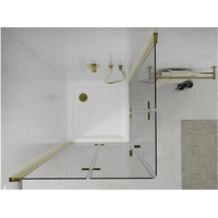 Sprchový kút MAXMAX LIMA DUO 100x90 cm - zlatý