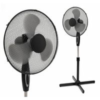 Stojanový ventilátor - čierny