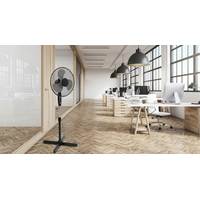 Stojanový ventilátor - čierny