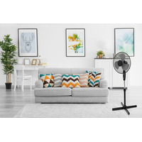 Stojanový ventilátor - čierny