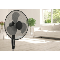 Stojanový ventilátor - čierny